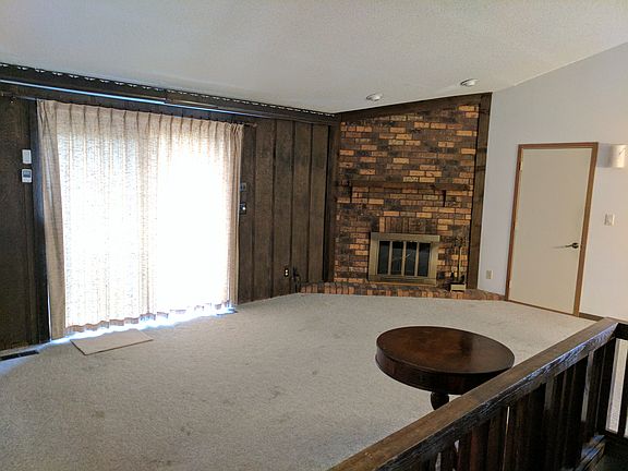 Living room with fireplace