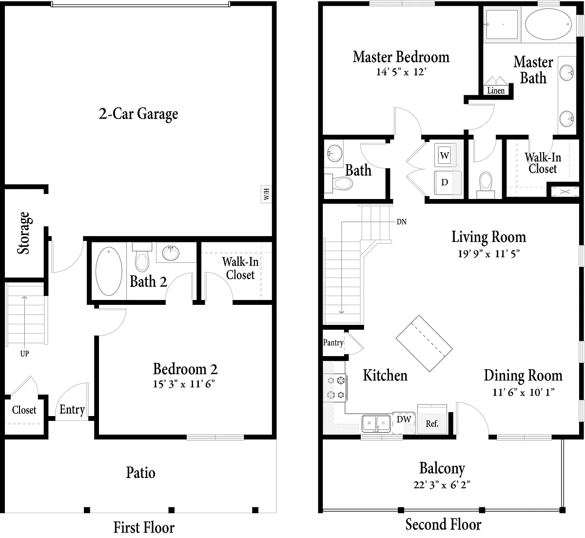 Floor plan The Homes - Plan 1