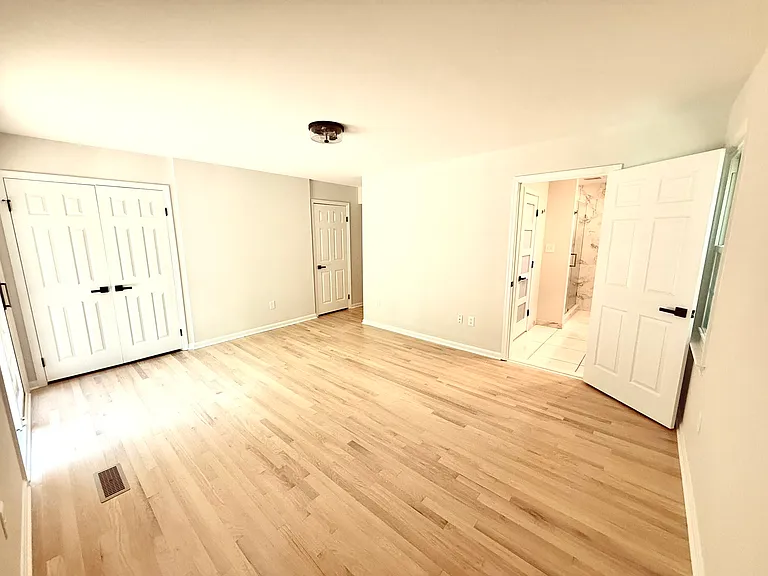 Main floor master facing entrance. Three large closets and private, full bath with accessibility