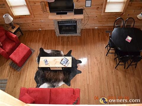 Looking from loft bedroom