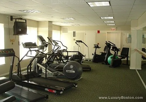 Fully equipped on-site fitness center.