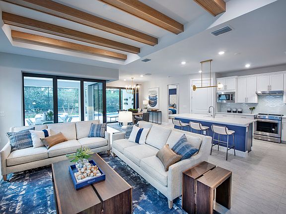 Open concept floor plan