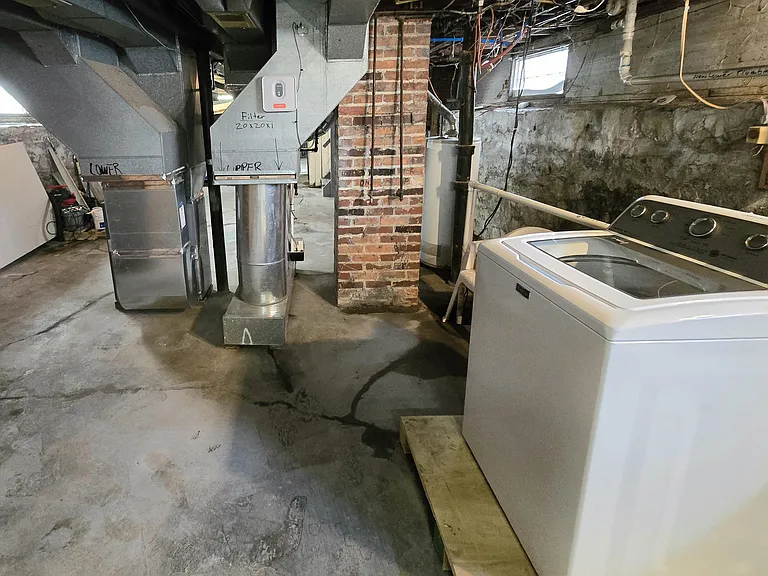 Washer to right for lower rental unit