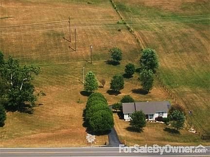 Aerial view of house