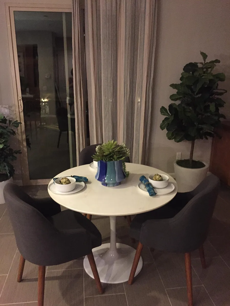Dining area, part of open floor plan. - 2608 Via Calderia