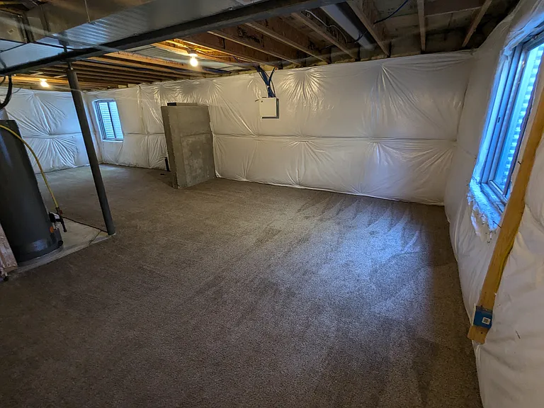 Large unfinished basement