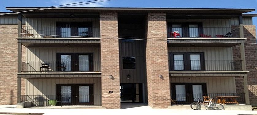 Outside building