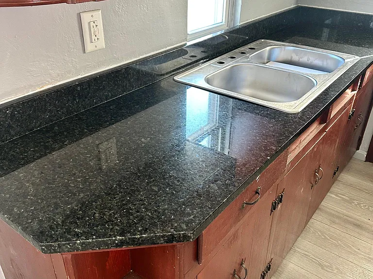 New countertops just installed... have to finish the sink