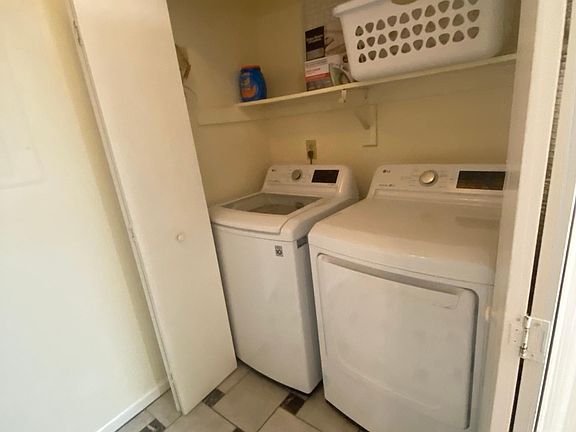 Downstairs full load washer and dryer