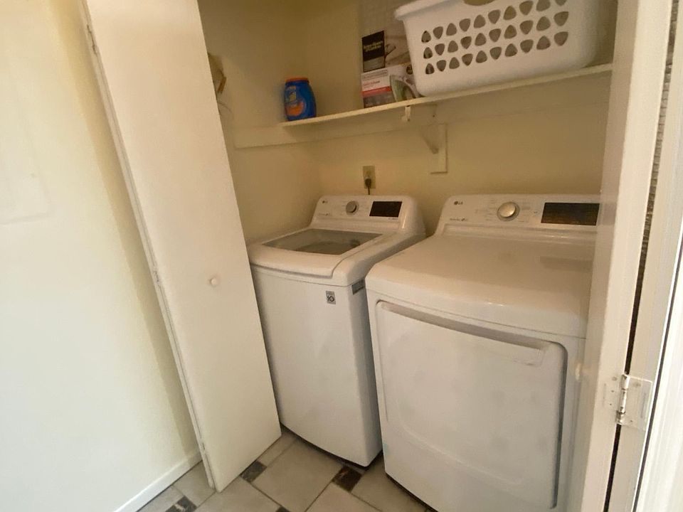Downstairs full load washer and dryer