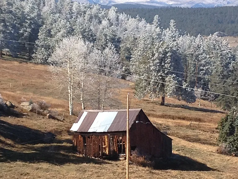 View to the West from the deck - winter
