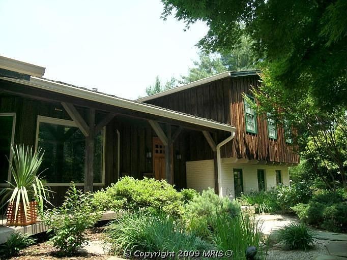 Front of house, gardens