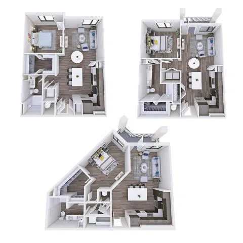 Floor plan 1 BD WHP MOD 2
