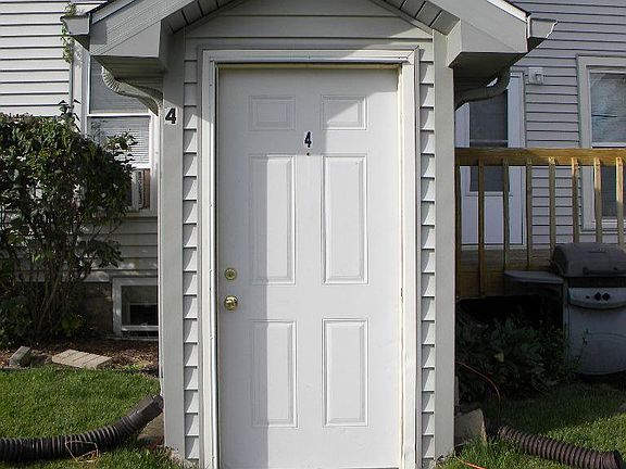 Front entrance of available apartment. 