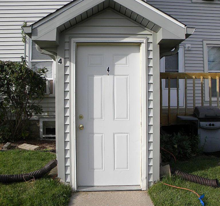 Front entrance of available apartment. 
