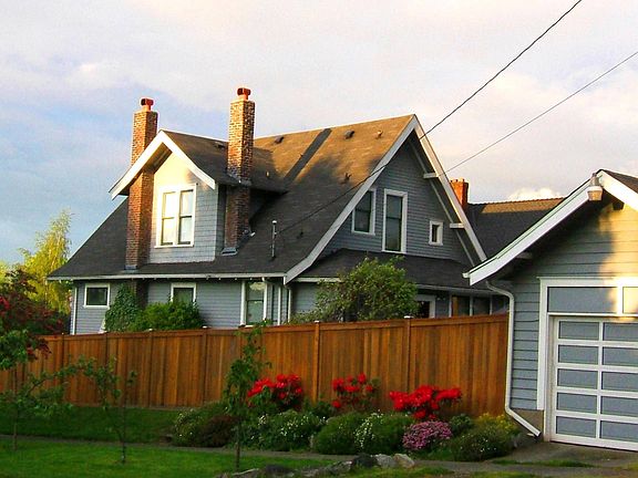 West side of home