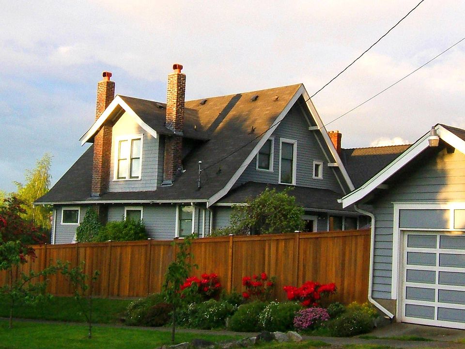 West side of home
