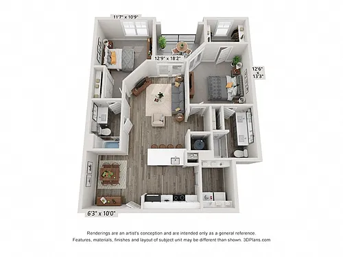 Floor plan French Broad