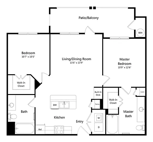 Floor plan B2 - Travis