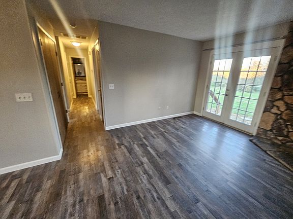 living room looking down hallway