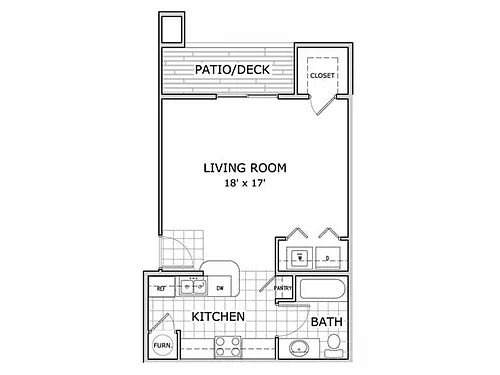 Floor plan Studio