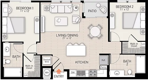 Floor plan River View II - Plan L