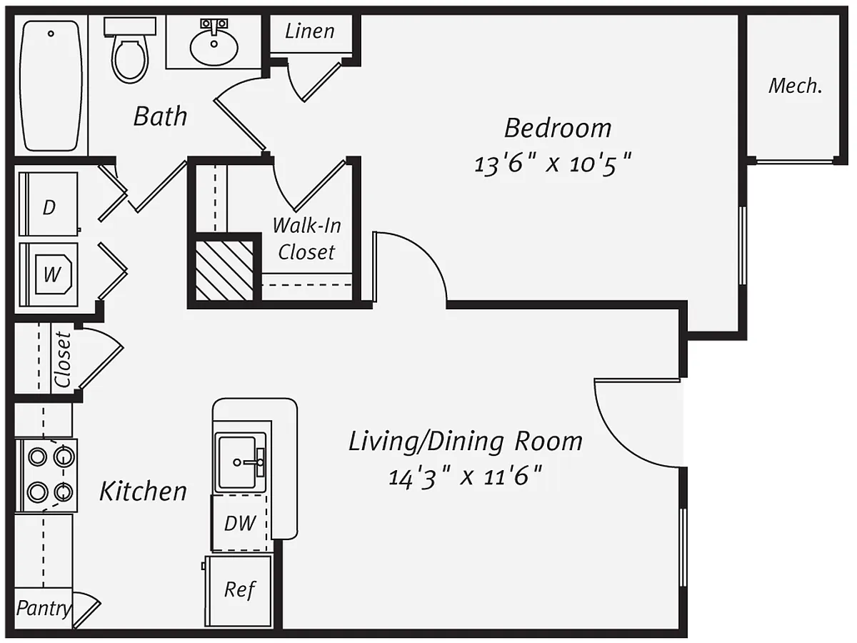 Floor plan A1-603