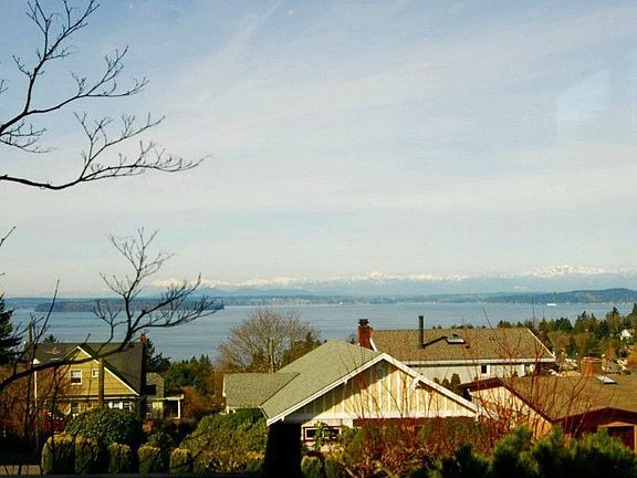 Sound & mountain view from dining room window...