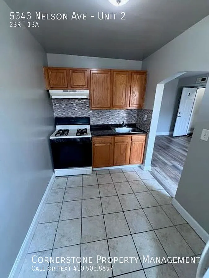 2 Bedroom: 1 Full Bath | $1195 | 5343 Nelson Ave Baltimore, MD 21215 Section 8 Accepted — Photo 1