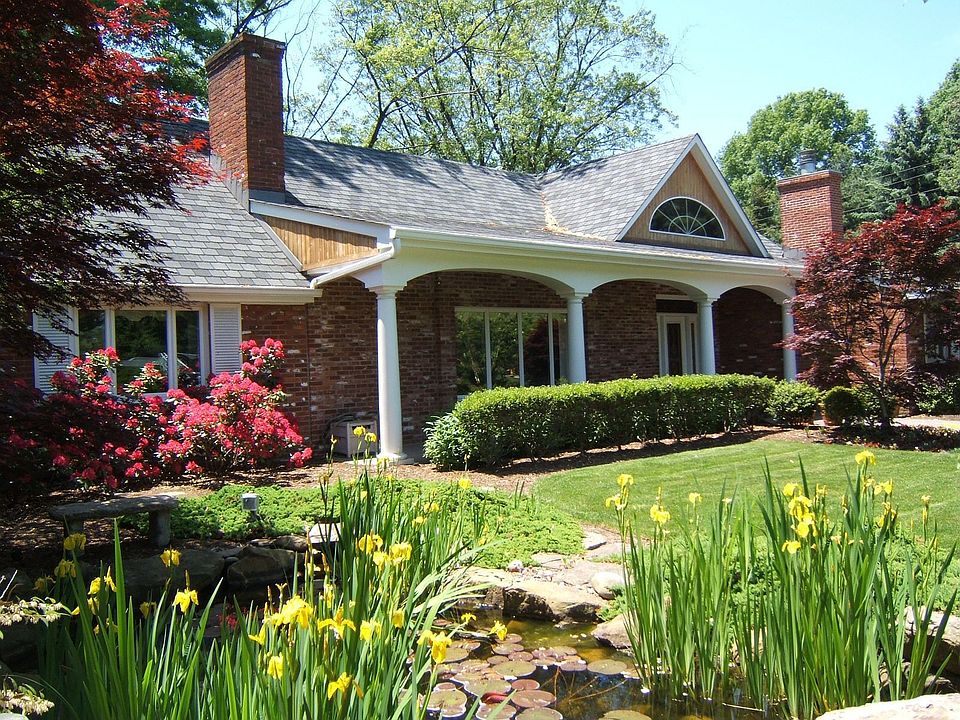 front from pond