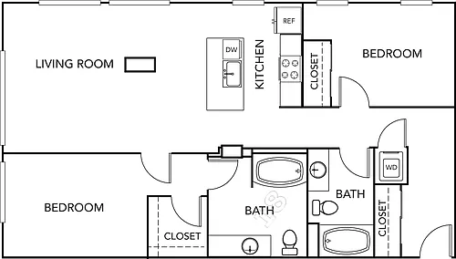 Floor plan Jackson D2 304