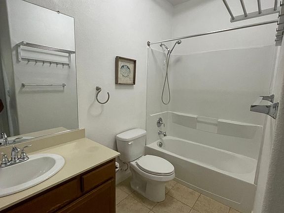 Second bathroom with modern lighting