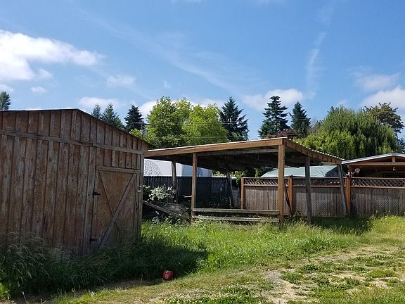 Shed and old carport