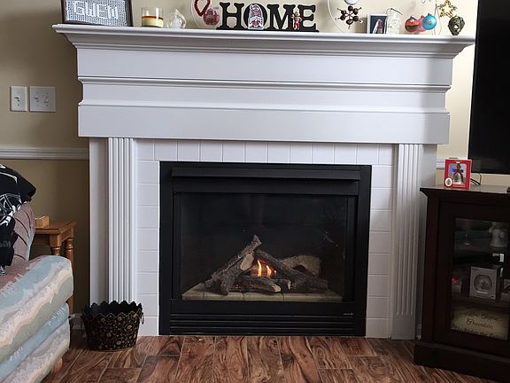 Gas Fireplace in living room