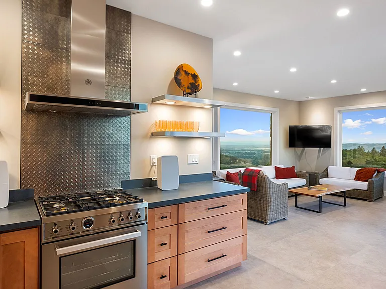 Pool house kitchen