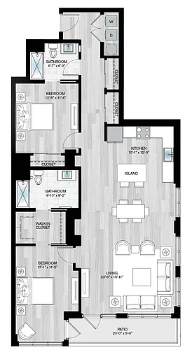 Floor plan Cordova-2B2B-S