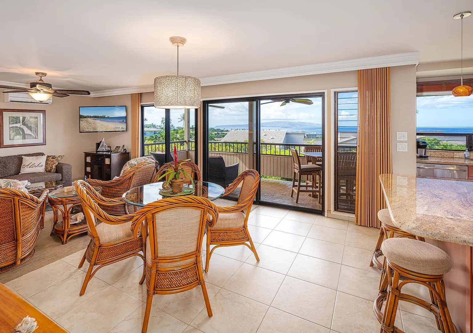 Dramatic Ocean Views, Wailea Ekolu 407, Perfect for Couples, — Photo 3