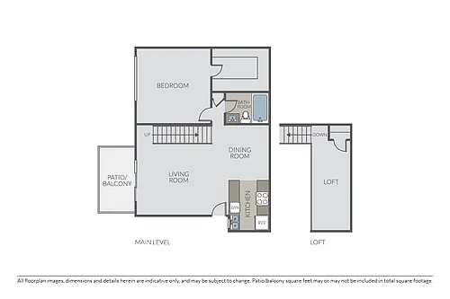 Floor plan Plan 1B Loft
