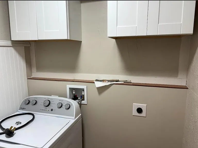 1st floor laundry dryer not shown