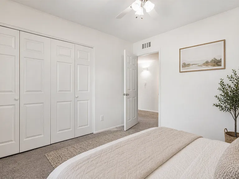 Bedroom 3: virtually staged for inspiration _ home is offered unfurnished