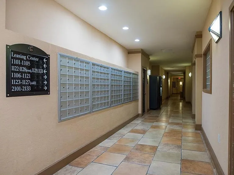 All interior hallways.