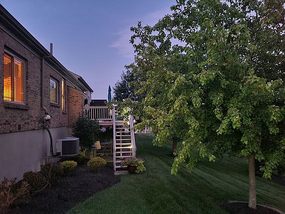 Large side and back yard