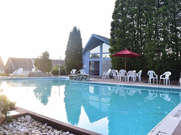 Private pool for residents