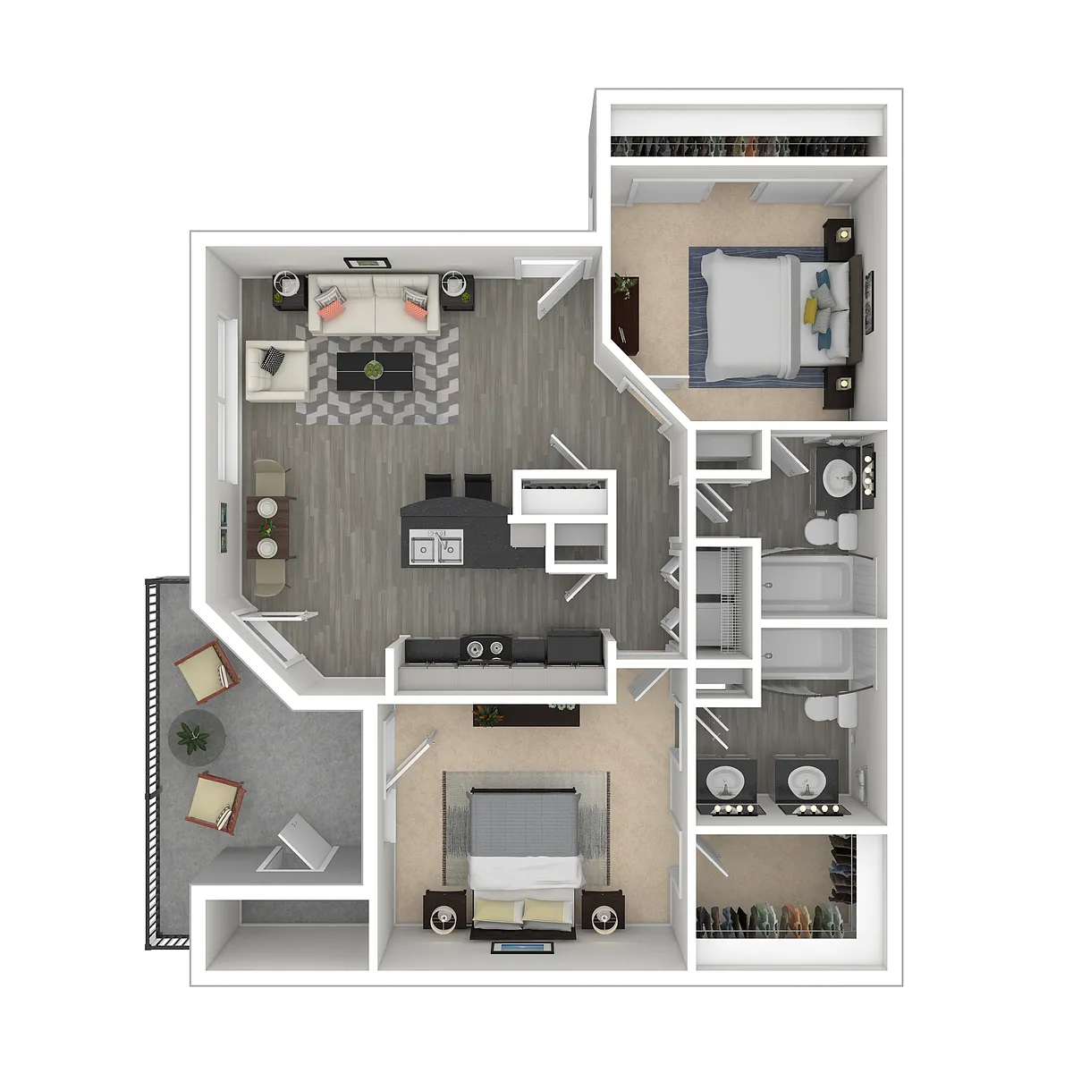 Floor plan O'Keefe