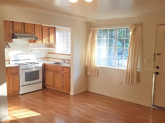 Kitchen with gas stove
