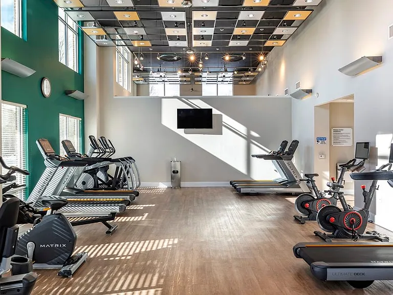 Fitness center with cardio and strength equipment