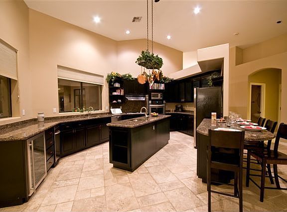 kitchen w/dual islands