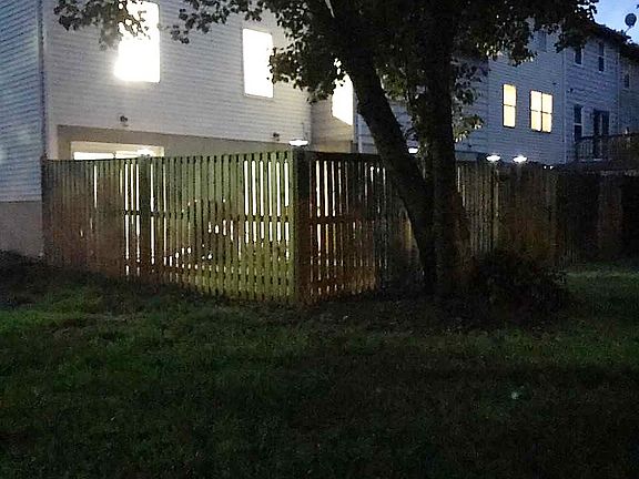 SOLAR LIGHTS ON FENCE
