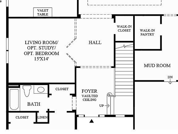 Optional Stairs to Alternate 2nd Floor