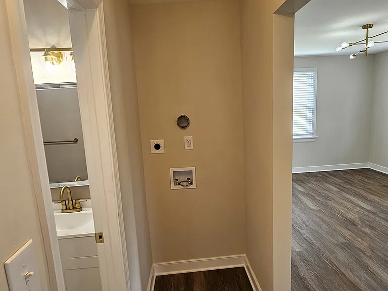Hallway and dedicated laundry area (washer and dryer will be included)